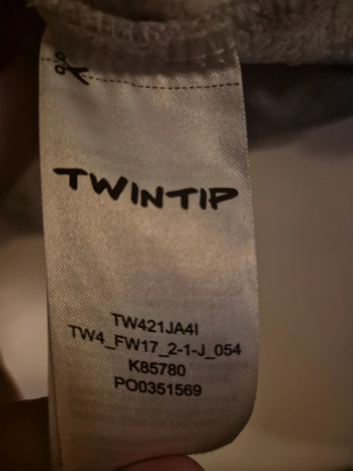 Twintip hoodie cinza, tamanho L – photo 4
